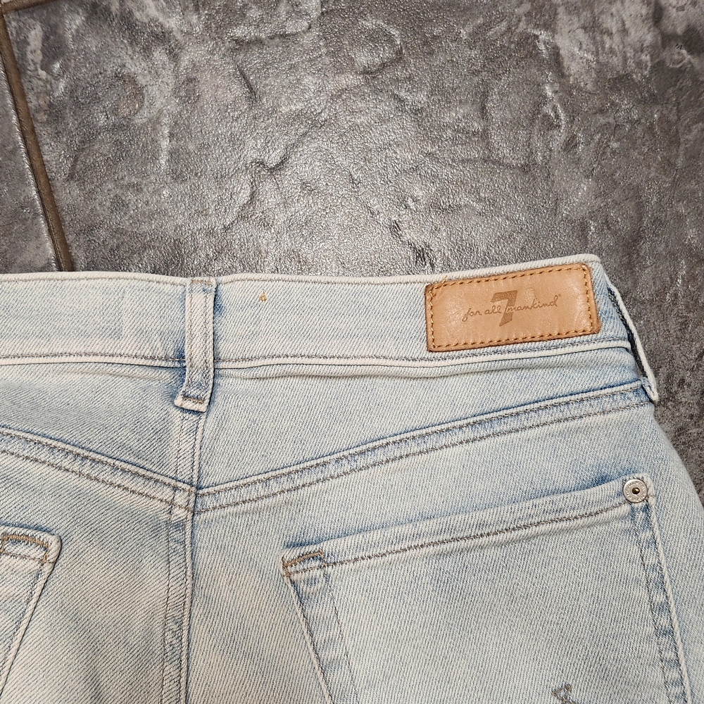 Girls 7 For All Mankind Light Wash Boyfriend Jeans